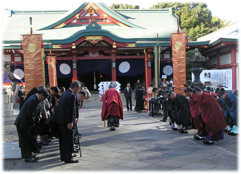 写真：日枝神社「新嘗祭」